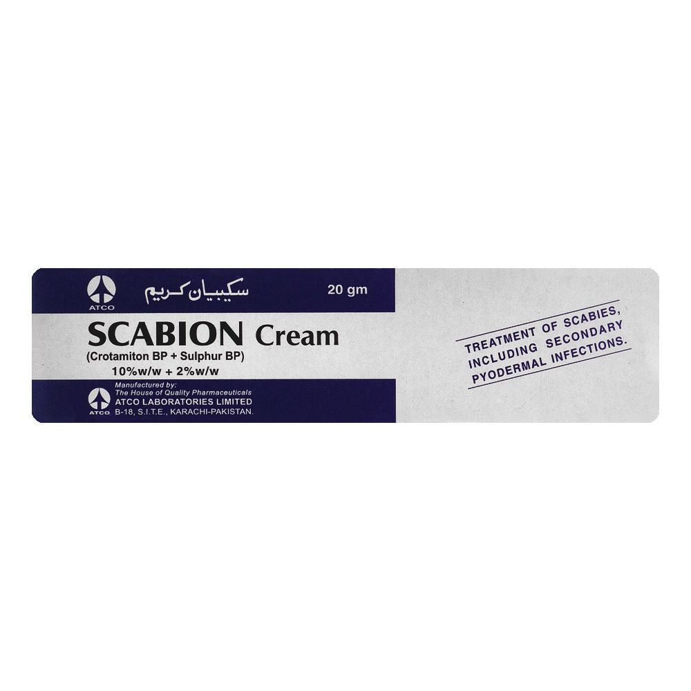 ATCO Laboratories Scabion Cream, 20g product image 2 - Bolanclinic