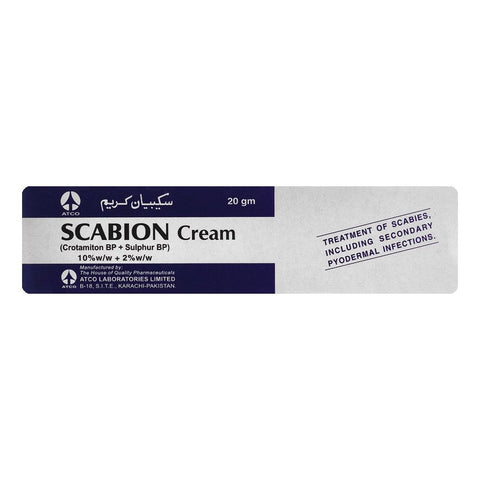 ATCO Laboratories Scabion Cream, 20g product image 2 - Bolanclinic