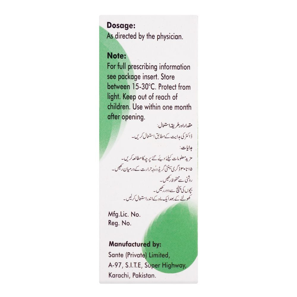 Sante Pharma Tears Forte Ophthalmic Solution, 15ml product image 2 - Bolanclinic