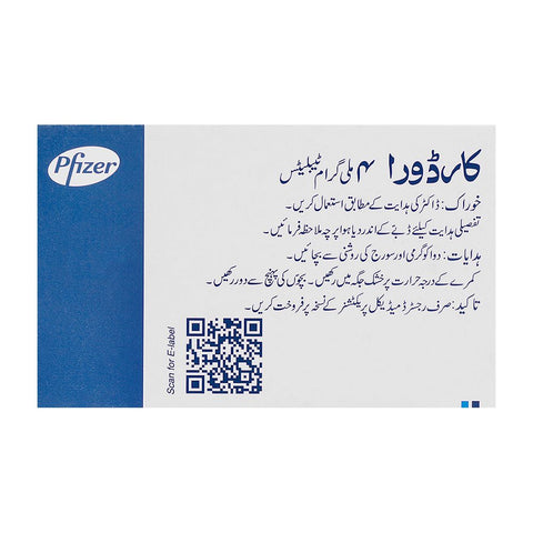 Pfizer Cardura Tablet, 4mg, 20-Pack product image 2 - Bolanclinic