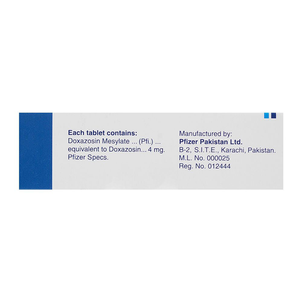 Pfizer Cardura Tablet, 4mg, 20-Pack product image 4 - Bolanclinic