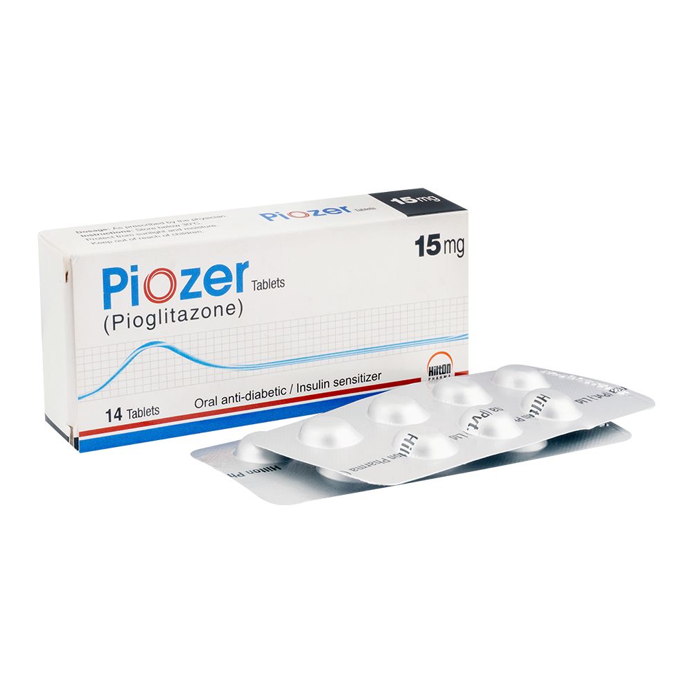 Hilton Pharma Piozer Tablet, 15mg, 14-Pack product image - Bolanclinic