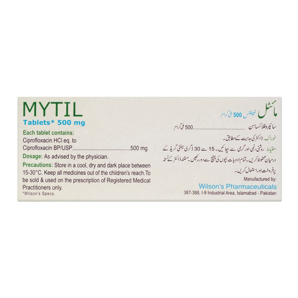 Wilson's Pharmaceuticals Mytil Tablet, 500mg, 10-Pack product image 2 - Bolanclinic