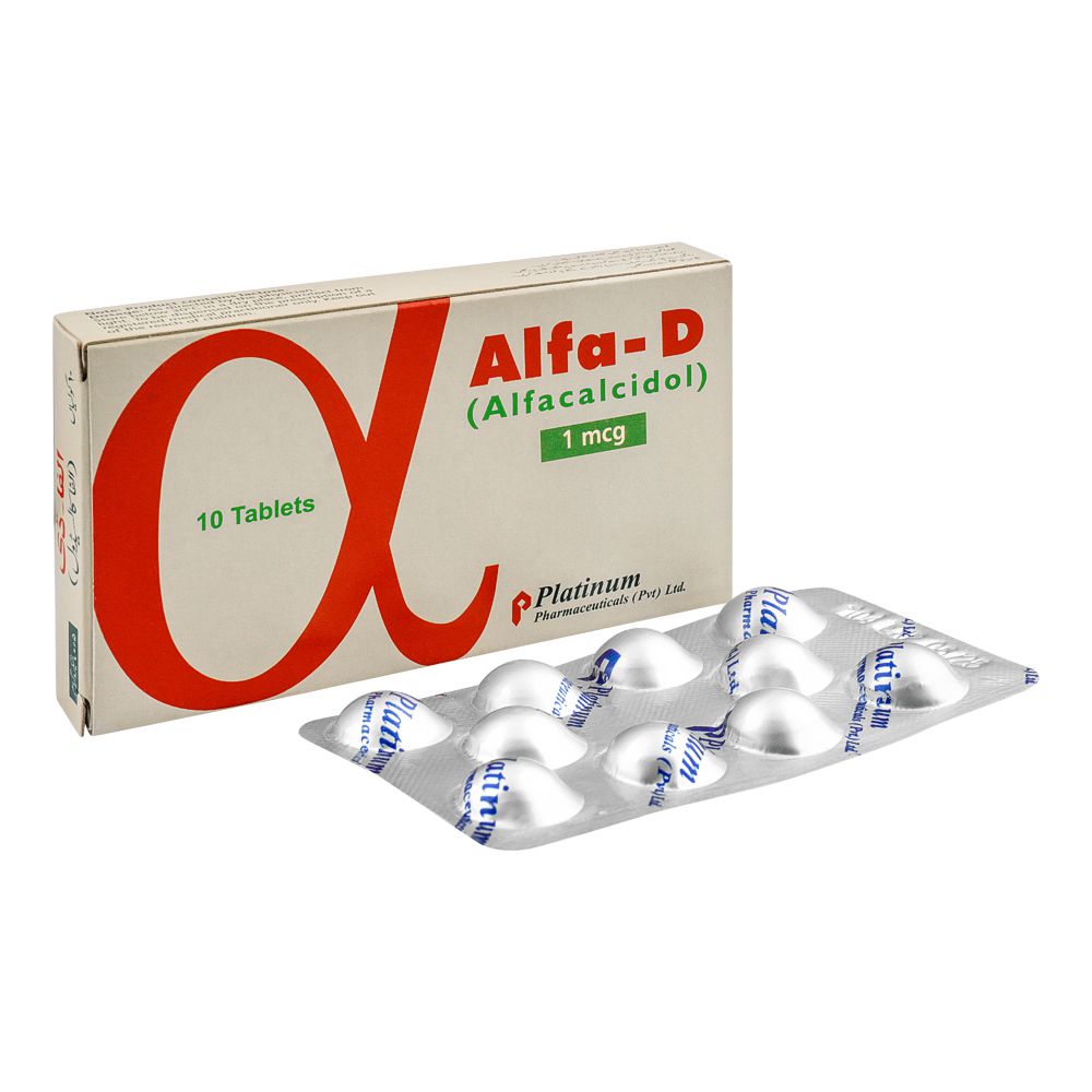 Platinum Pharmaceuticals Alfa-D Tablet, 1mcg, 10-Pack product image - Bolanclinic