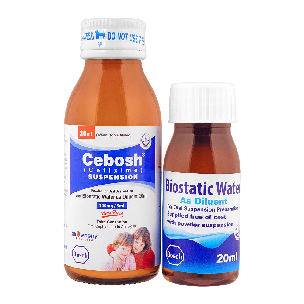Bosch Pharmaceuticals Cebosh Suspension, 100mg/5ml, 30ml product image 2 - Bolanclinic