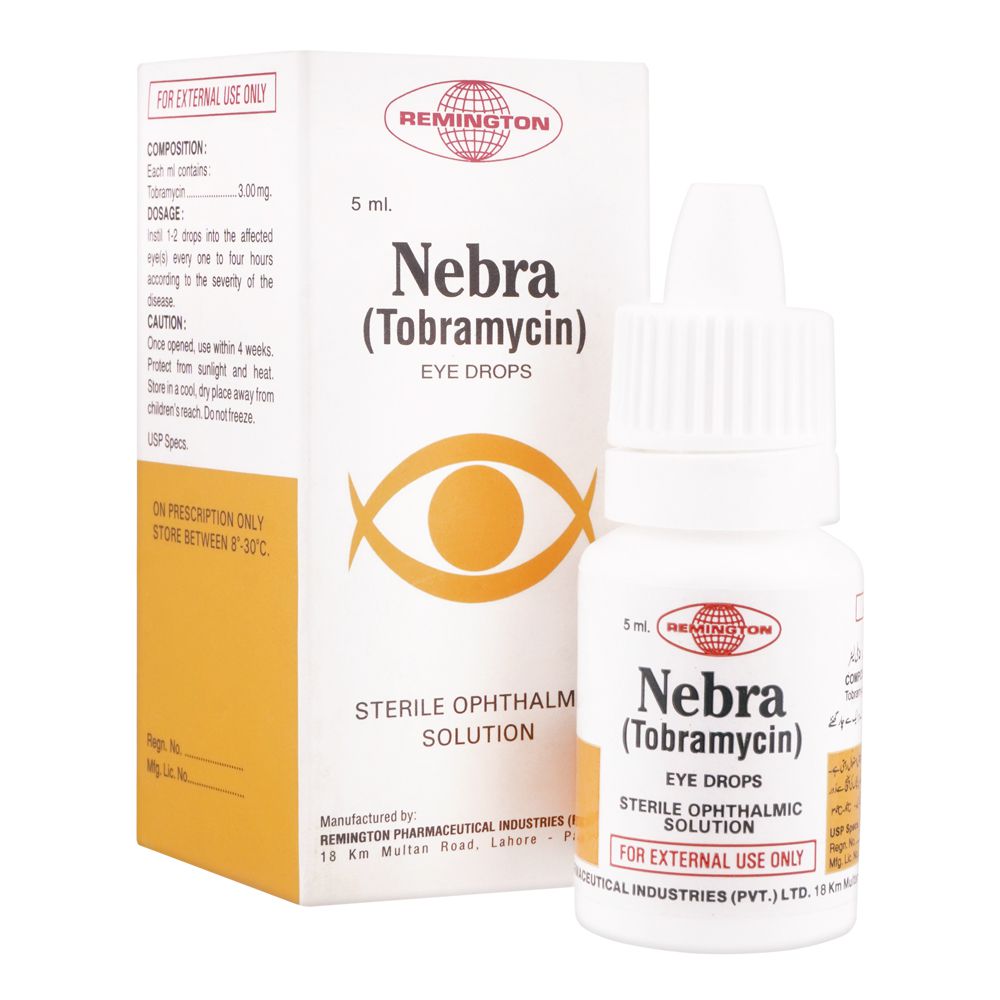 Remington Pharmaceuticals Nebra Eye Drops, 5ml product image - Bolanclinic