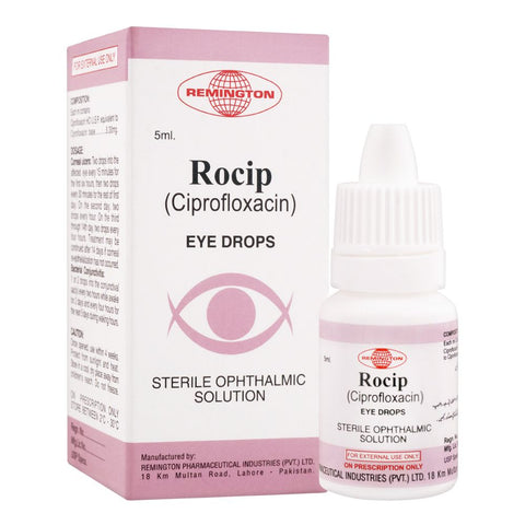 Remington Pharmaceuticals Rocip Eye Drops, 5ml product image - Bolanclinic