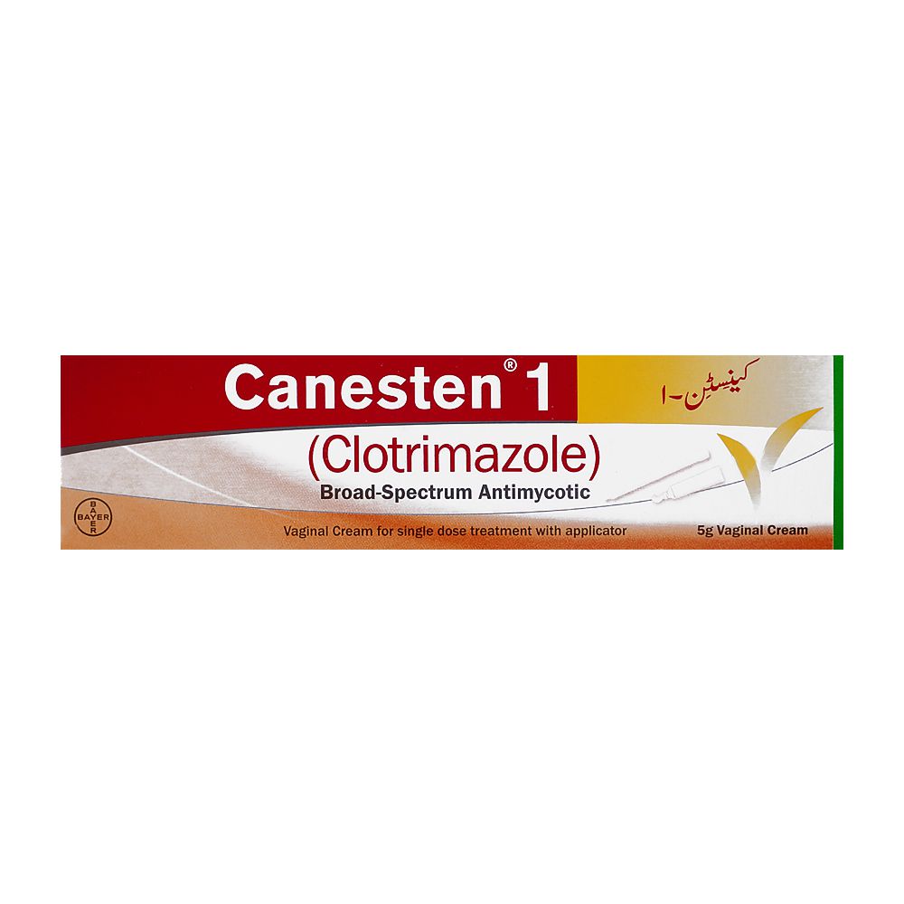 Bayer Pharmaceuticals Canesten 1 Vaginal Cream, 5g product image - Bolanclinic