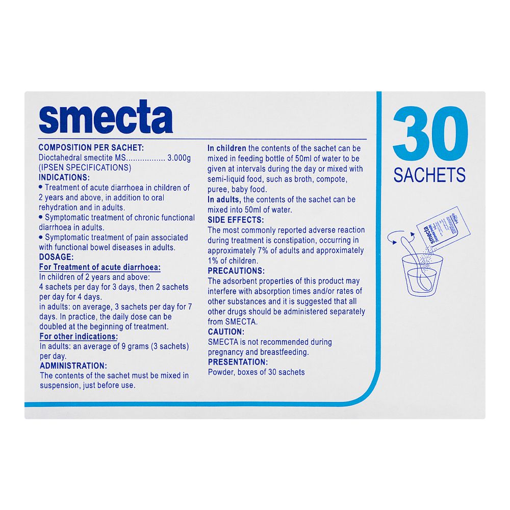 ATCO Laboratories Smecta Powder, Sachet product image 2 - Bolanclinic