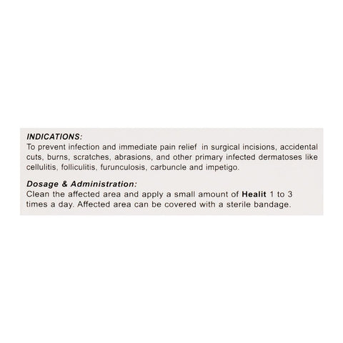 ATCO Laboratories Healit Skin Ointment, 10g product image 3 - Bolanclinic
