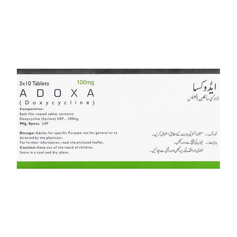 Mass Pharma Adoxa Tablet, 100mg, 1-Strip product image 2 - Bolanclinic