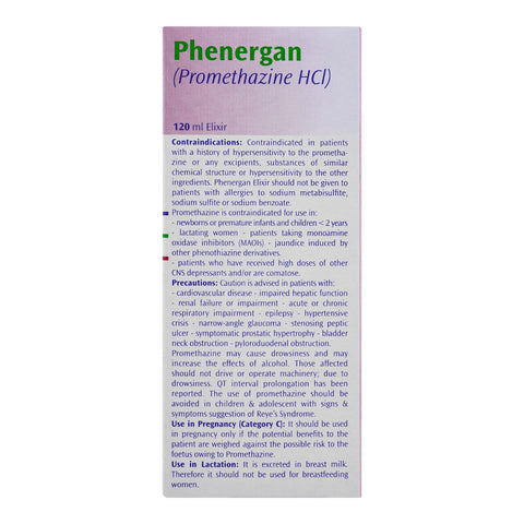 Phenergan Elixir, 120ml product image 3 - Bolanclinic