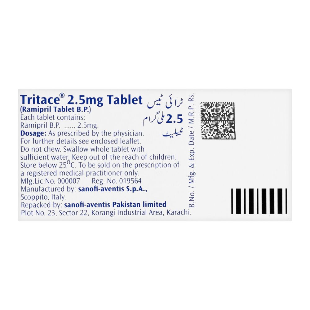 Tritace Tablet, 2.5mg, 28-Pack product image 2 - Bolanclinic