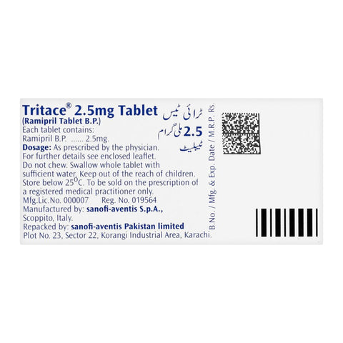 Tritace Tablet, 2.5mg, 28-Pack product image 2 - Bolanclinic