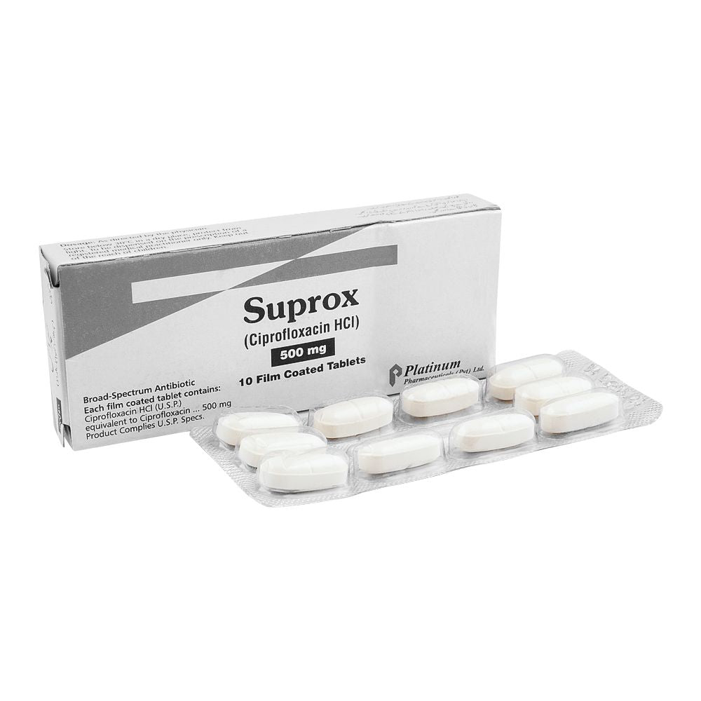 Platinum Pharmaceuticals Suprox Tablet, 500mg, 10-Pack product image - Bolanclinic