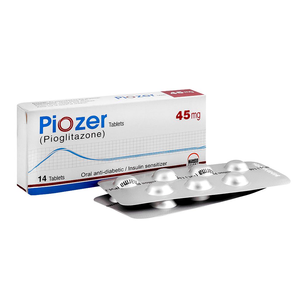 Hilton Pharma Piozer Tablet, 45mg, 14-Pack product image - Bolanclinic