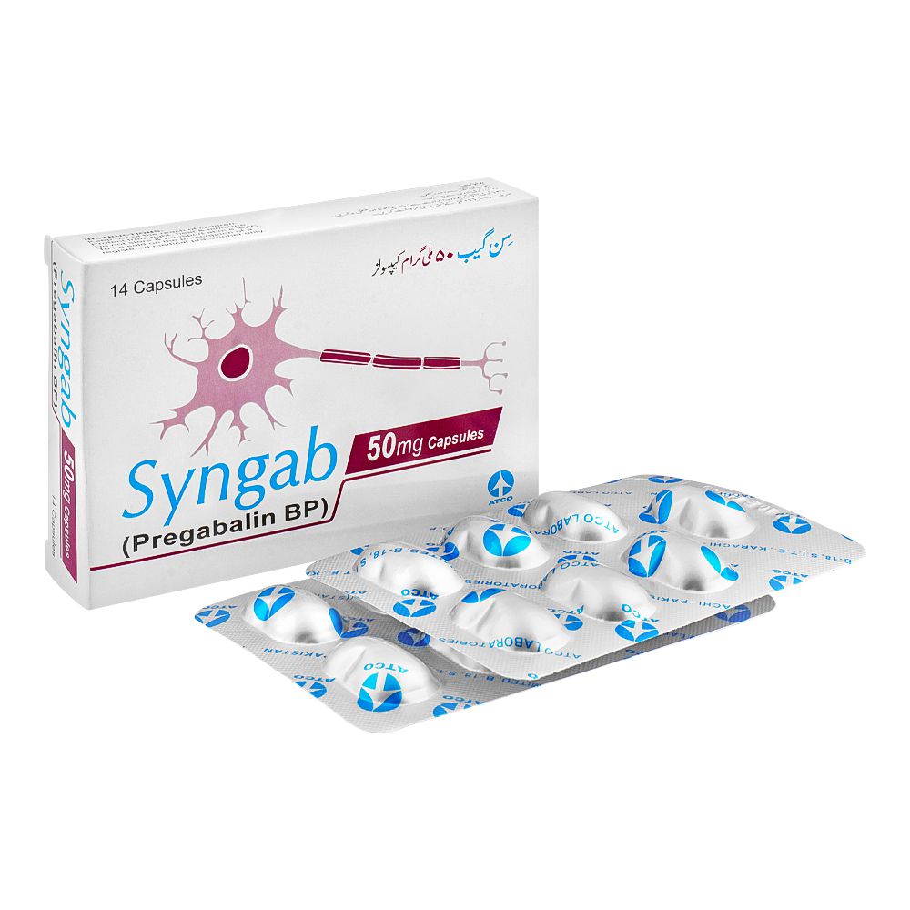 ATCO Laboratories Syngab Capsule, 50mg, 14-Pack product image - Bolanclinic