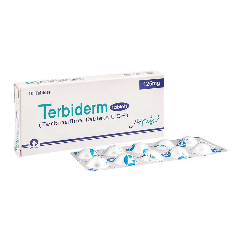 ATCO Laboratories Terbiderm Tablet, 125mg, 10-Pack product image - Bolanclinic