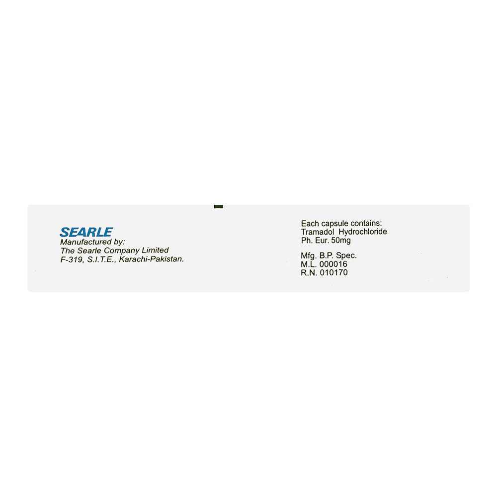 Searle Tramal Capsule, 50mg, 10-Pack product image 3 - Bolanclinic