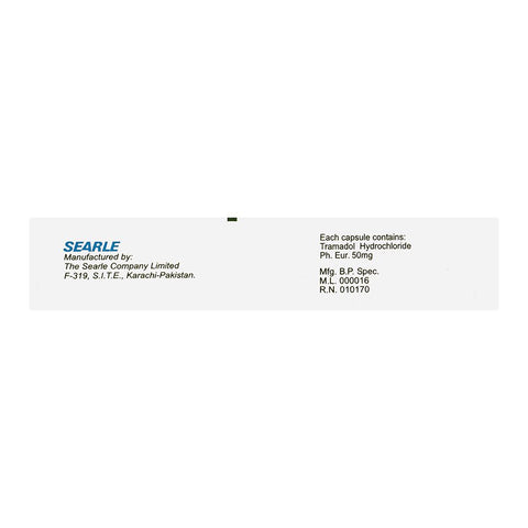 Searle Tramal Capsule, 50mg, 10-Pack product image 3 - Bolanclinic
