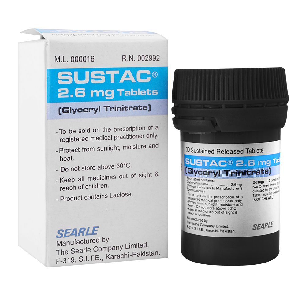 Searle Sustac Tablet, 2.6mg, 30-Pack product image - Bolanclinic