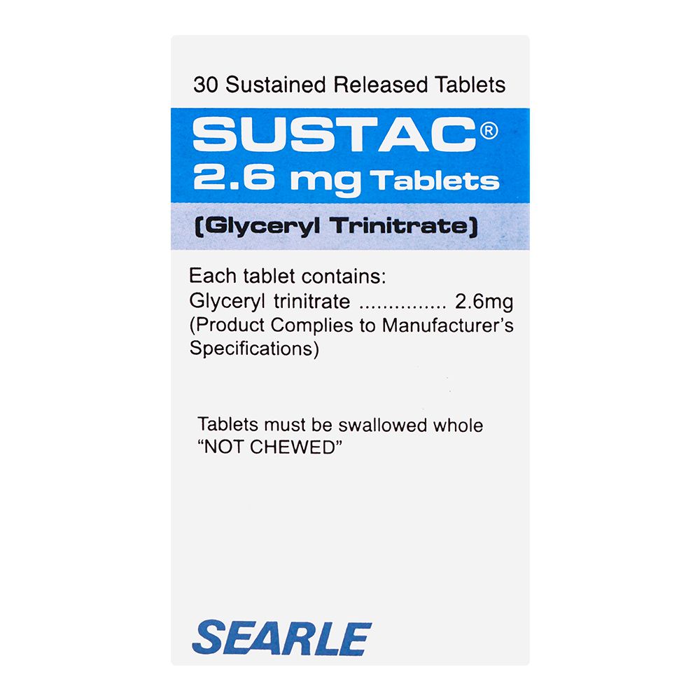 Searle Sustac Tablet, 2.6mg, 30-Pack product image 2 - Bolanclinic