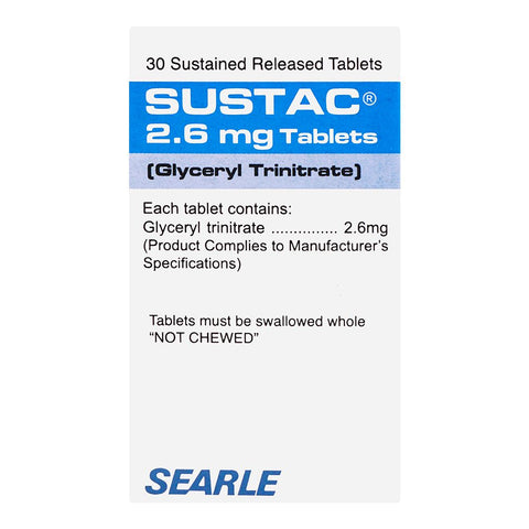 Searle Sustac Tablet, 2.6mg, 30-Pack product image 2 - Bolanclinic