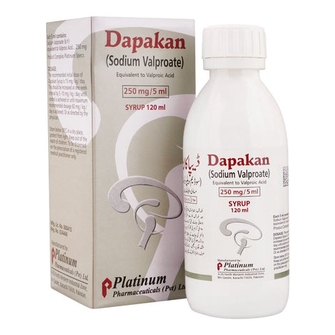 Platinum Pharmaceuticals Dapakan Syrup, 250mg/5ml, 120ml product image - Bolanclinic