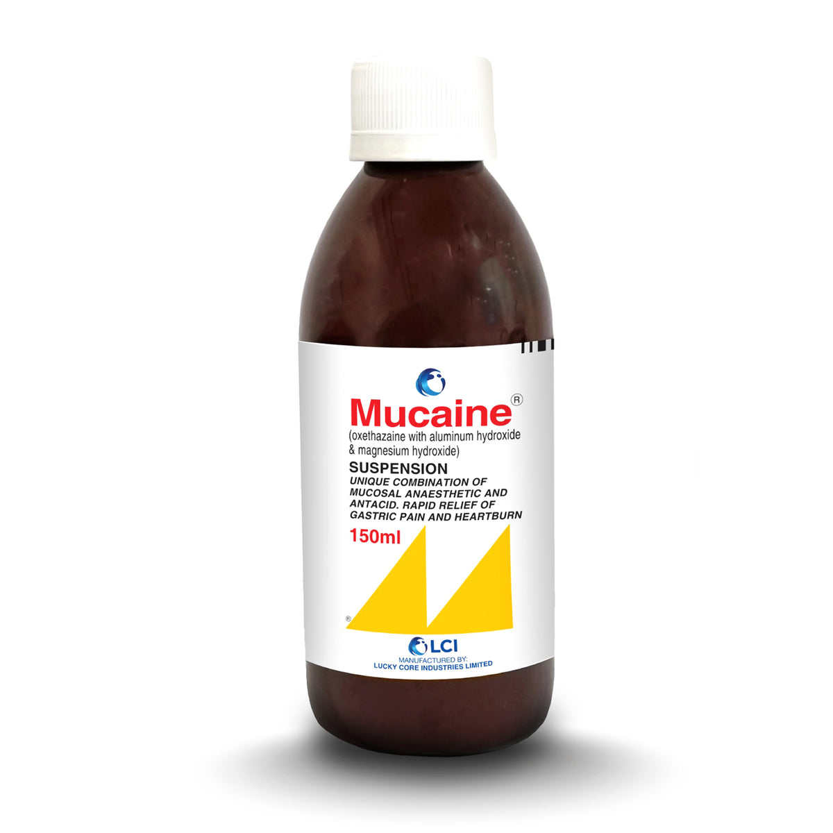 LCI Pharmaceuticals Mucaine Suspension, 150ml product image - Bolanclinic