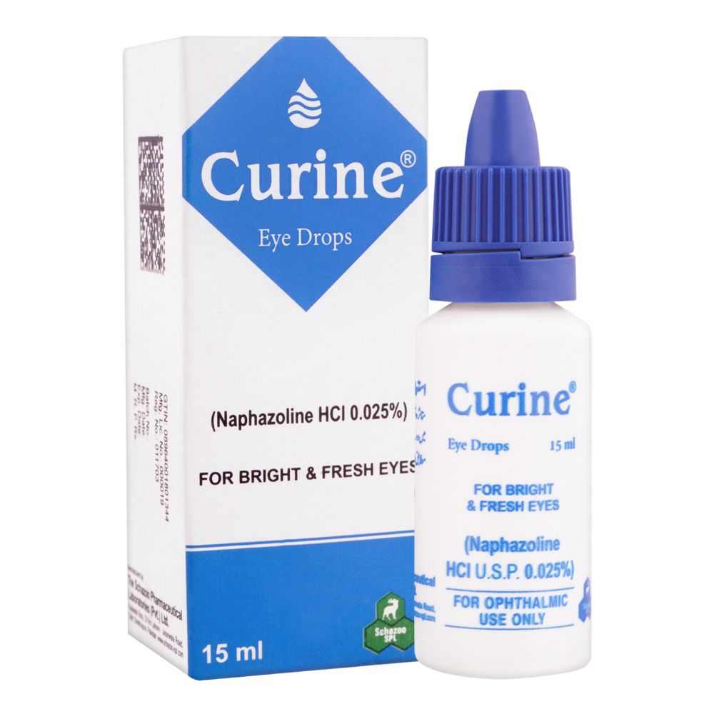 Schazoo Pharmaceuticals Curine Eye Drops, For Bright & Fresh Eyes, 15ml product image - Bolanclinic