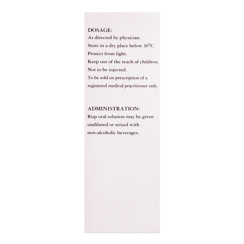 Adamjee Pharmaceuticals Risp Oral Solution, 30ml product image 2 - Bolanclinic