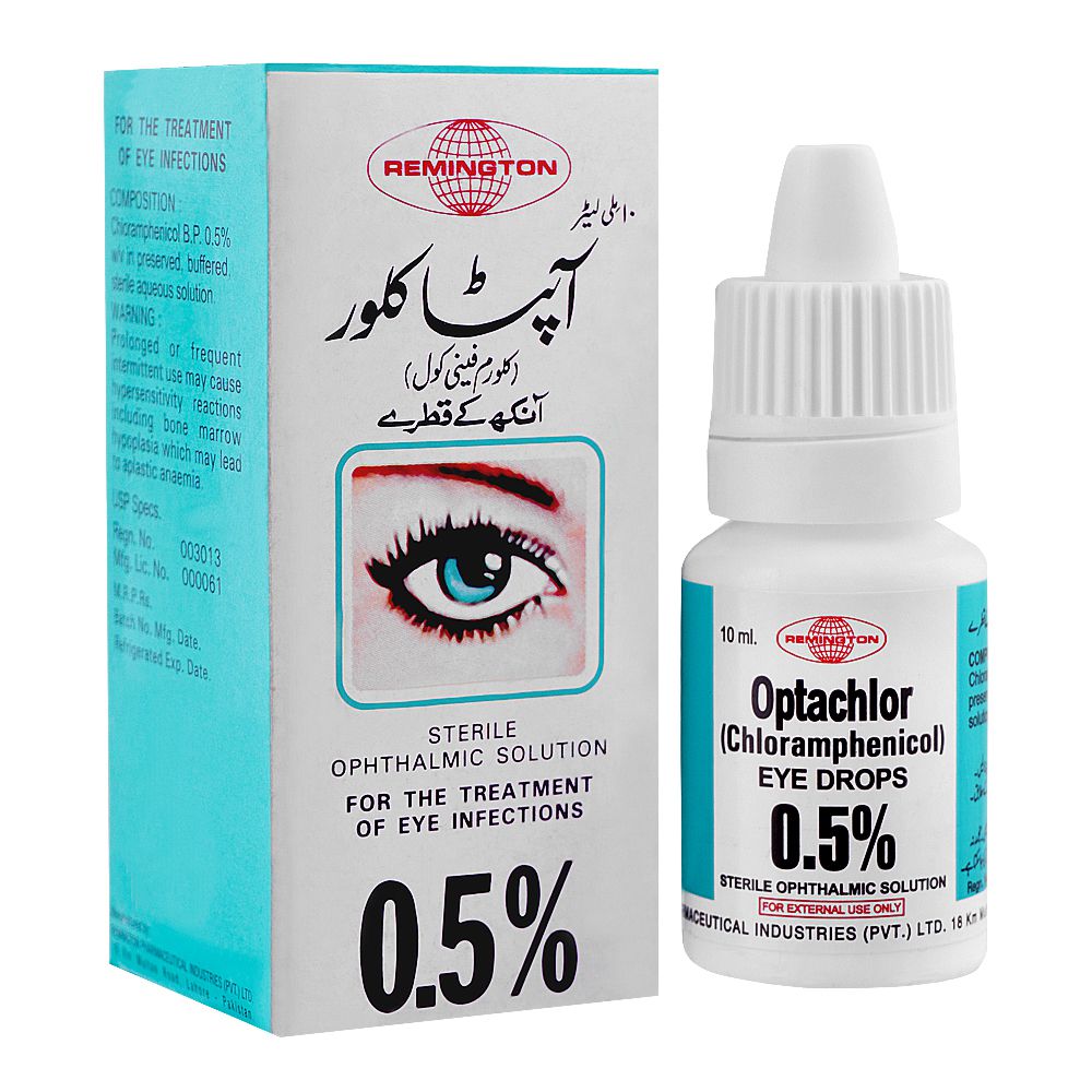Remington Pharmaceuticals Optachlor 0.5% Eye Drop, 10ml product image - Bolanclinic