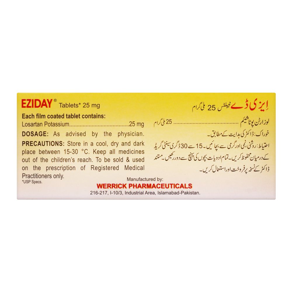 Werrick Pharmaceuticals Eziday Tablet, 25mg product image 2 - Bolanclinic
