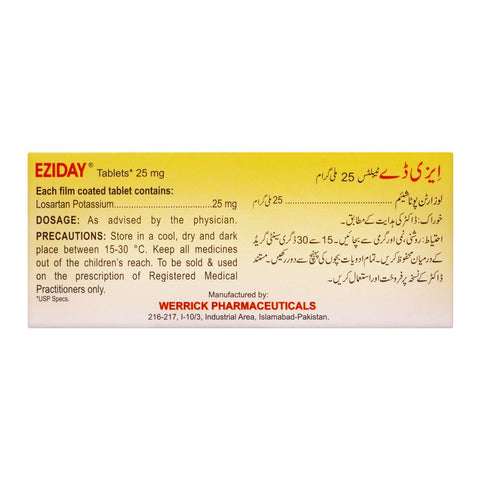 Werrick Pharmaceuticals Eziday Tablet, 25mg product image 2 - Bolanclinic