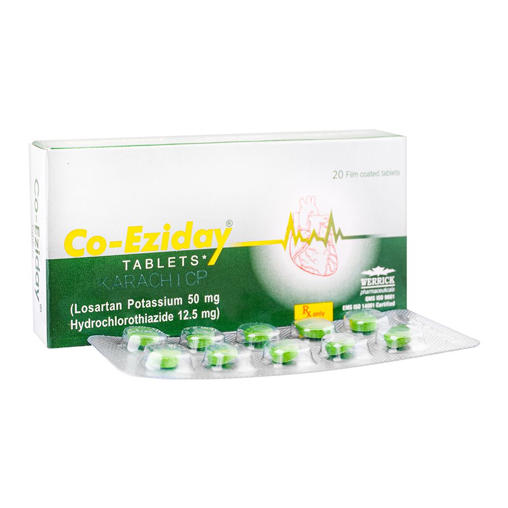 Werrick Pharmaceuticals Co-Eziday Tablet, 50mg, 1-Strip product image - Bolanclinic