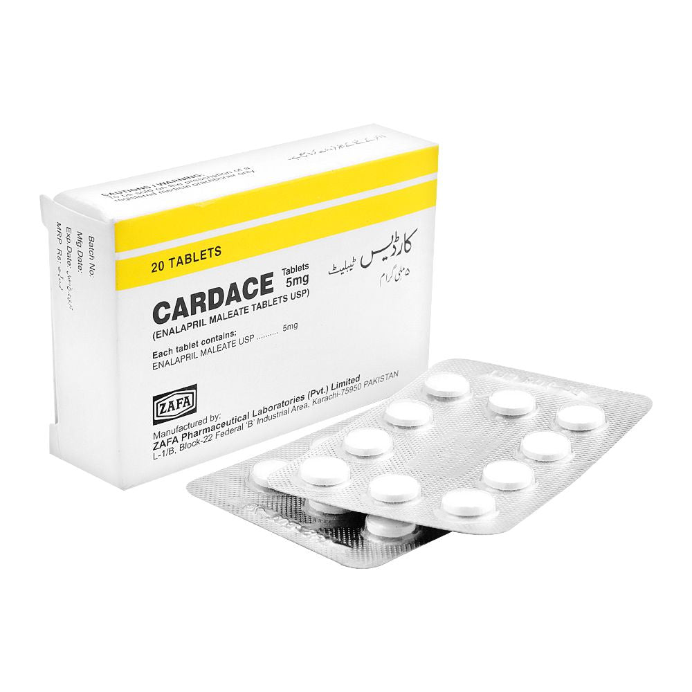 Zafa Pharmaceuticals Cardace Tablet, 5mg, 20-Pack product image - Bolanclinic
