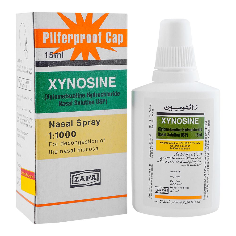 Zafa Pharmaceuticals Xynosine Nasal Spray, 15ml product image - Bolanclinic