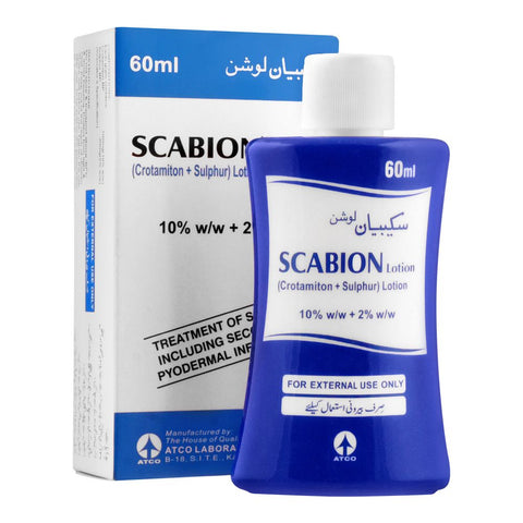 ATCO Laboratories Scabion Lotion, For External Use Only, 60ml product image - Bolanclinic
