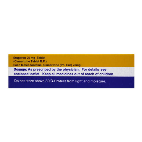 Aspin Pharma Stugeron Tablet, 25mg, 1-Strip product image 4 - Bolanclinic