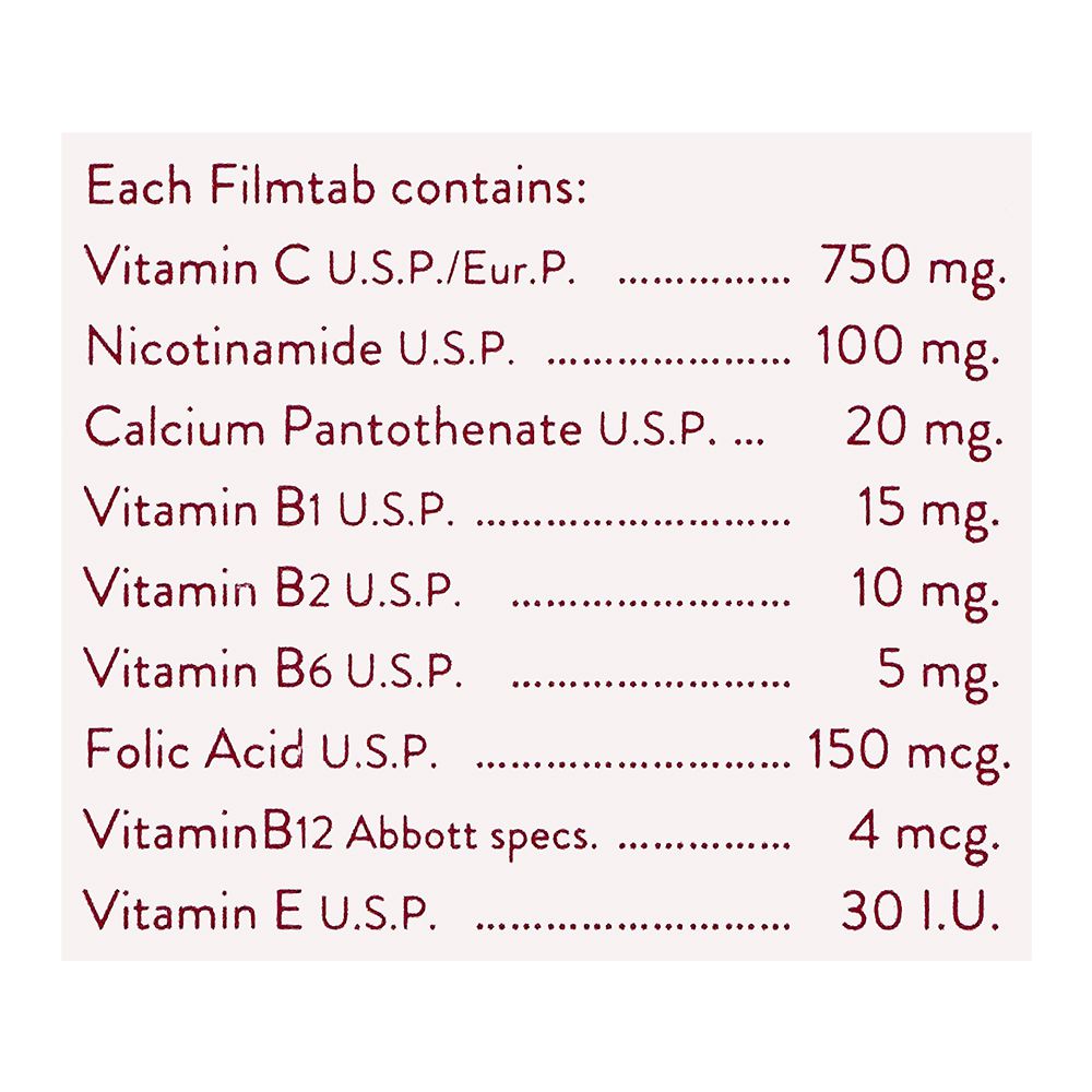 Abbott Becefol Tablet, 25-Pack product image 4 - Bolanclinic