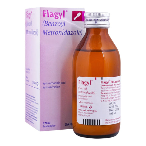 Flagyl Suspension, 120ml product image - Bolanclinic