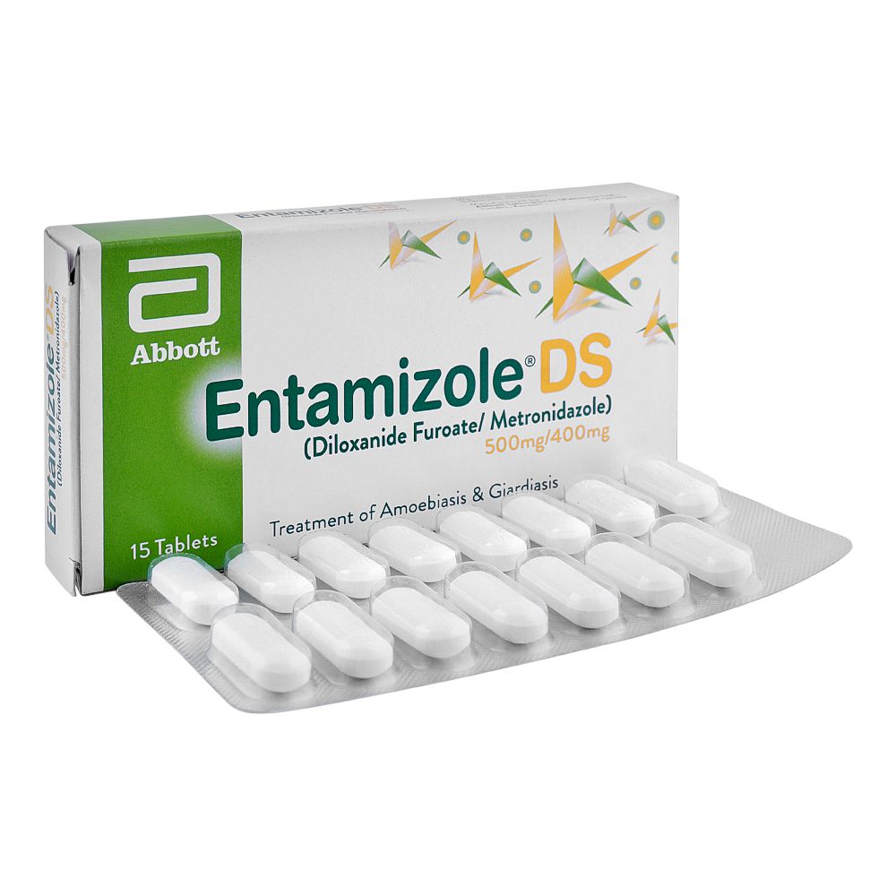 Abbott Entamizole DS Tablet, 500mg/400mg, 15-Pack product image - Bolanclinic