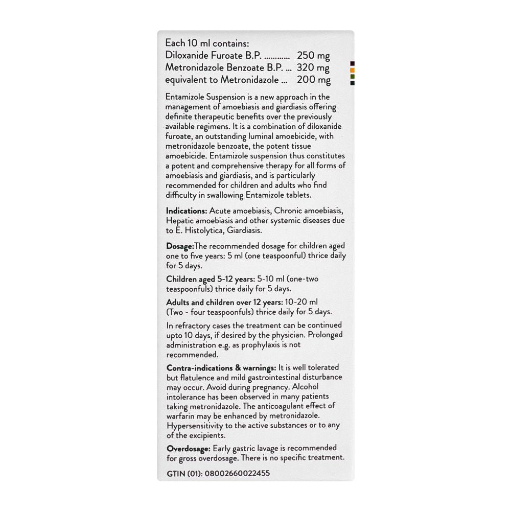 Abbott Entamizole Suspension, 90ml product image 3 - Bolanclinic