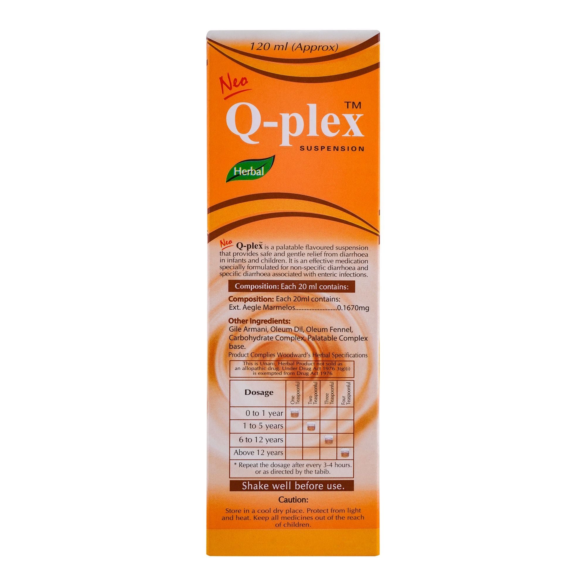 Woodward Herbal Q-Plex Suspension, 120ml product image 3 - Bolanclinic