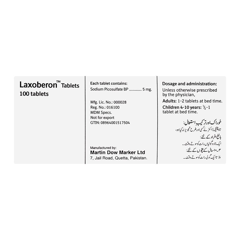 Martin Dow Laxoberon Tablet, 1-Strip product image 2 - Bolanclinic
