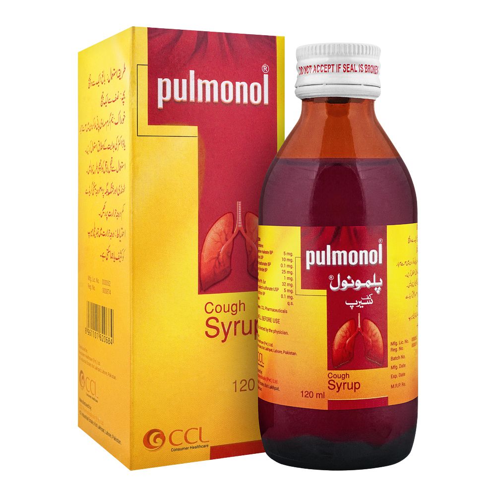 CCL Pharmaceuticals Pulmonol Cough Syrup, 120ml product image - Bolanclinic