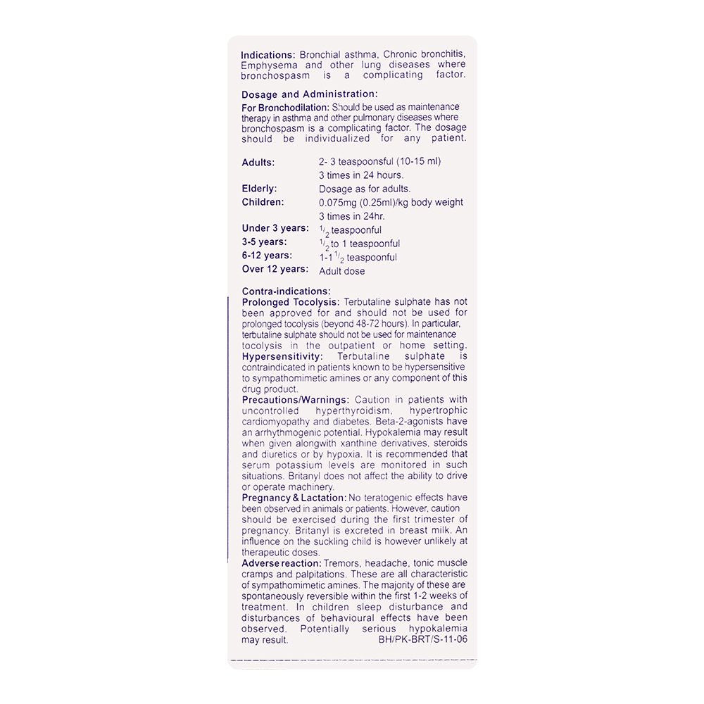 Barrett Hodgson Britanyl Syrup, 60ml product image 5 - Bolanclinic