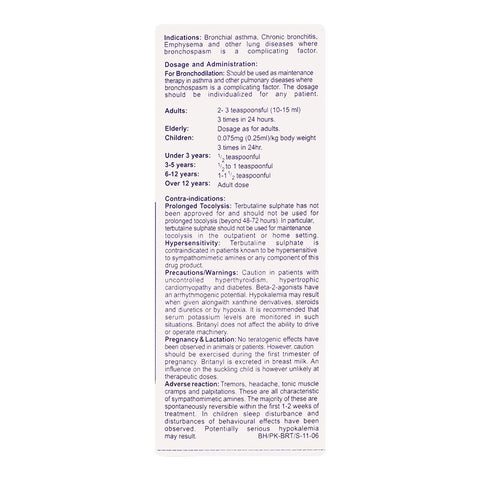 Barrett Hodgson Britanyl Syrup, 60ml product image 5 - Bolanclinic