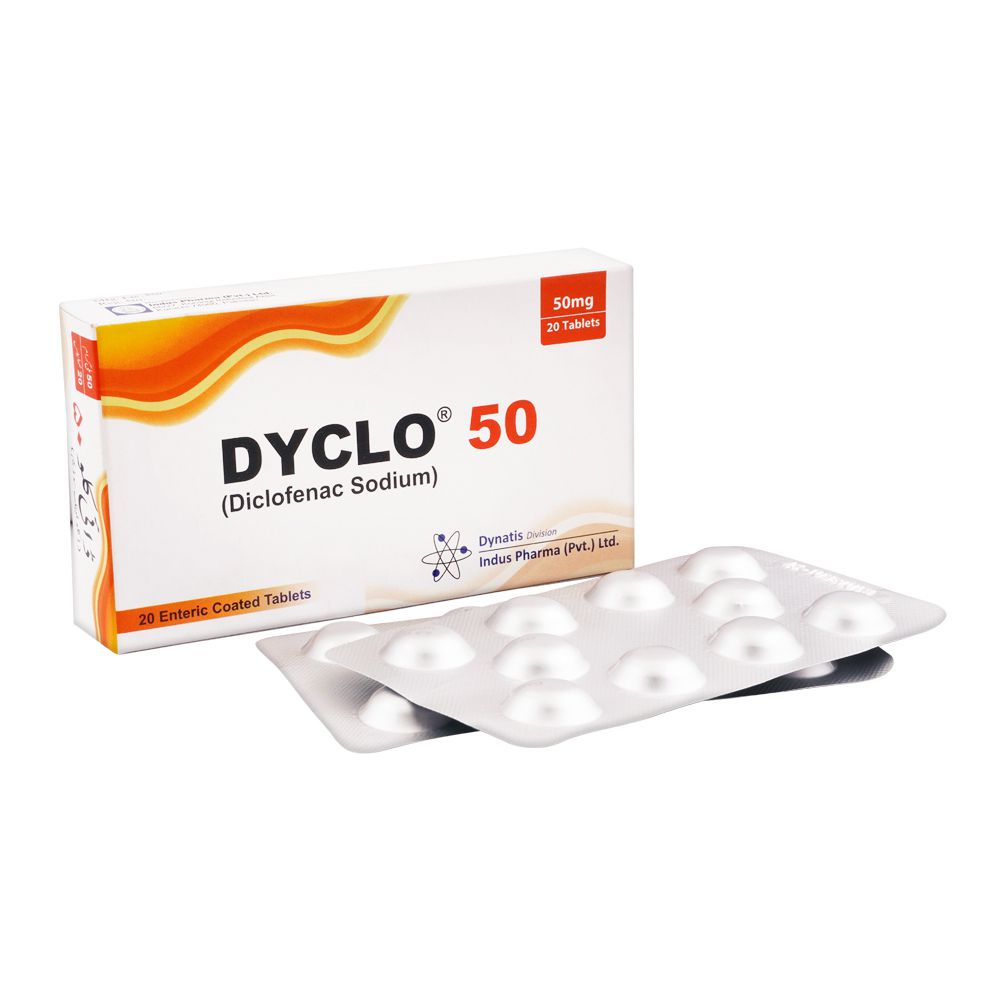 Indus Pharma Dyclo 50 Tablet, 50mg, 20-Pack product image - Bolanclinic