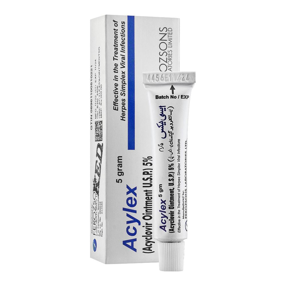 Ferozsons Laboratories Acylex Ointment, 5%, 5g product image - Bolanclinic